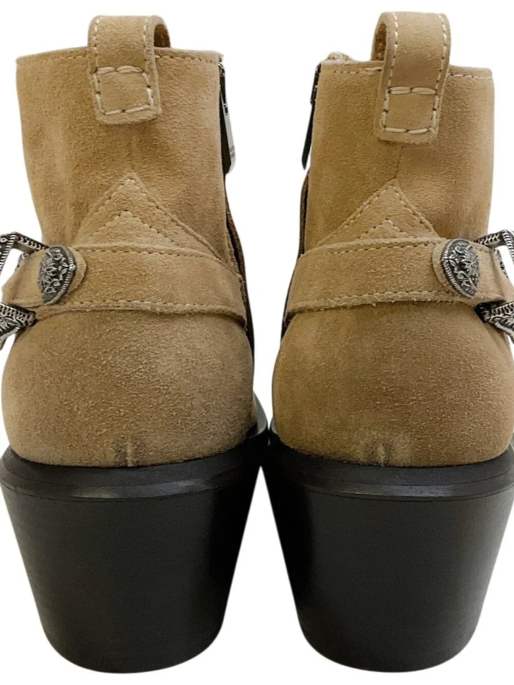 Golden Goose Deluxe Brand Tan Suede Patty Western Ankle Booties - Picture 5 of 9